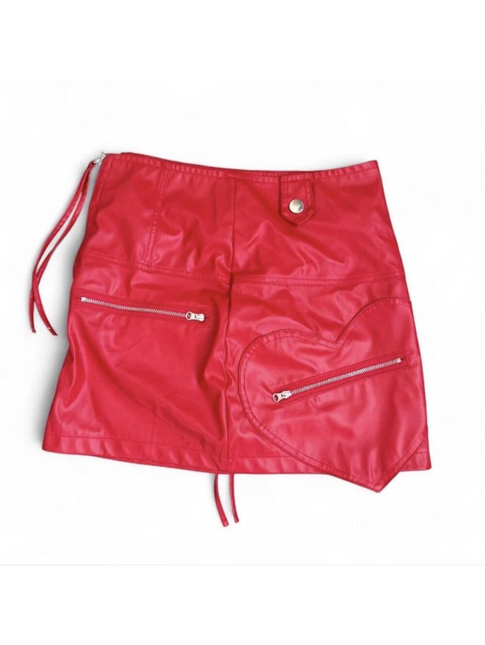 Red  women’s mini skirt size xs